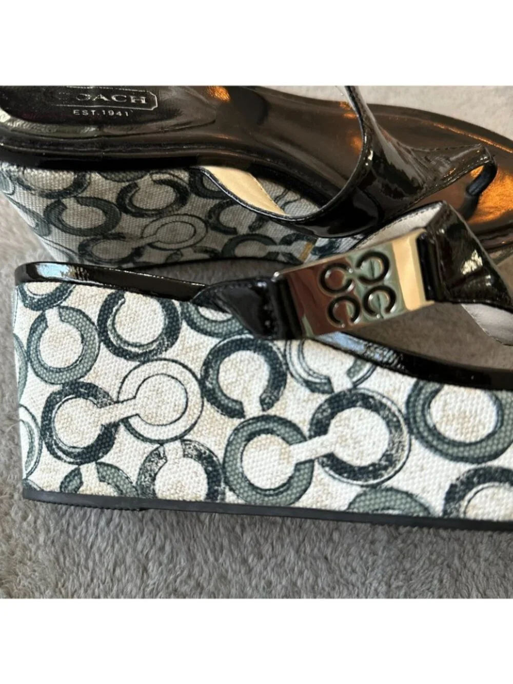 Coach wedge sandals